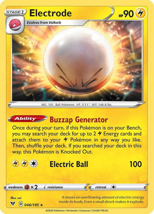 Electrode (046/185) [Sword & Shield: Vivid Voltage] - for just $0.10! 