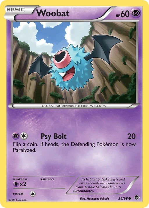 Woobat (36/98) [Black & White: Emerging Powers] - for just $0.10! 