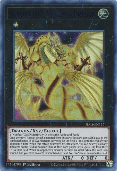 Number 100: Numeron Dragon (Blue) [DLCS-EN117] Ultra Rare - for just $0.20! 