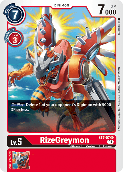 RizeGreymon [ST7-07] [Starter Deck: Gallantmon] - Just $0.09! Shop now at Retro Gaming of Denver