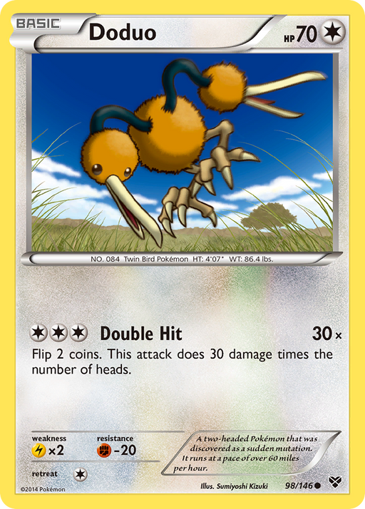 Doduo (98/146) [XY: Base Set] - Just $0.10! Shop now at Retro Gaming of Denver