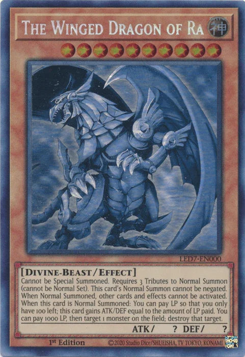The Winged Dragon of Ra (Ghost Rare) [LED7-EN000] Ghost Rare - for just $44.60! 