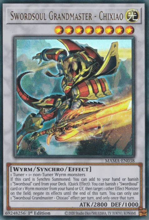 Swordsoul Grandmaster - Chixiao [MAMA-EN038] Ultra Rare - for just $0.35! 