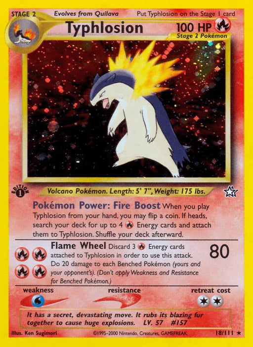 Typhlosion (18/111) [Neo Genesis 1st Edition] - for just $280! 