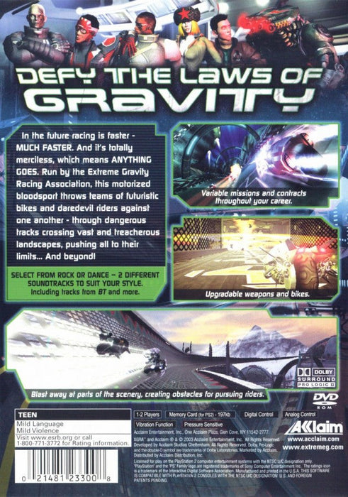 XGRA: Extreme G Racing Association – PlayStation 2 (PS2) - for just $0! 