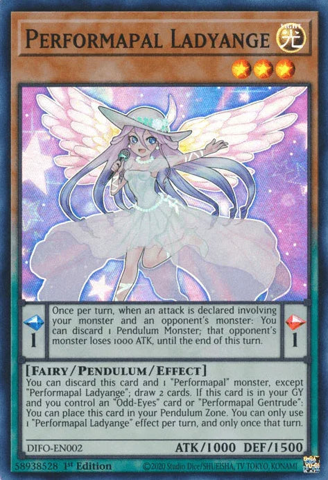 Performapal Ladyange [DIFO-EN002] Super Rare - for just $0.15! 