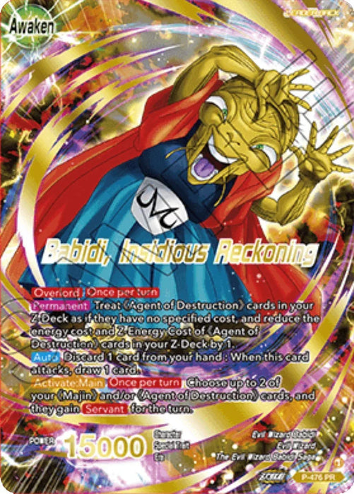 Babidi // Babidi, Insidious Reckoning (Gold-Stamped) (P-476) [Tournament Promotion Cards] - for just $0.35! 