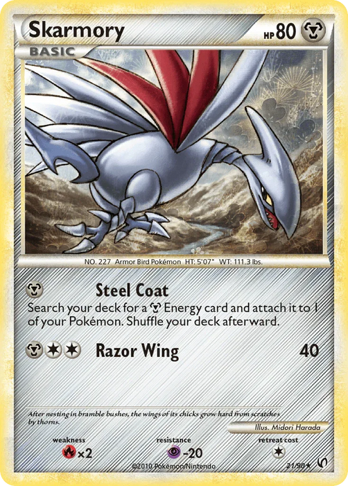 Skarmory (21/90) [HeartGold & SoulSilver: Undaunted] - for just $0.20! 