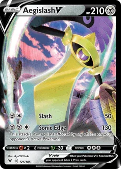 Aegislash V (126/185) [Sword & Shield: Vivid Voltage] - for just $0.35! 