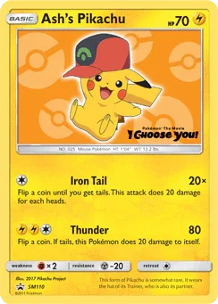 Ash's Pikachu (SM110) [Sun & Moon: Black Star Promos] - for just $21.95! 
