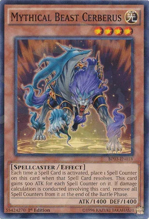 Mythical Beast Cerberus [BP03-EN018] Shatterfoil Rare - for just $0.20! 