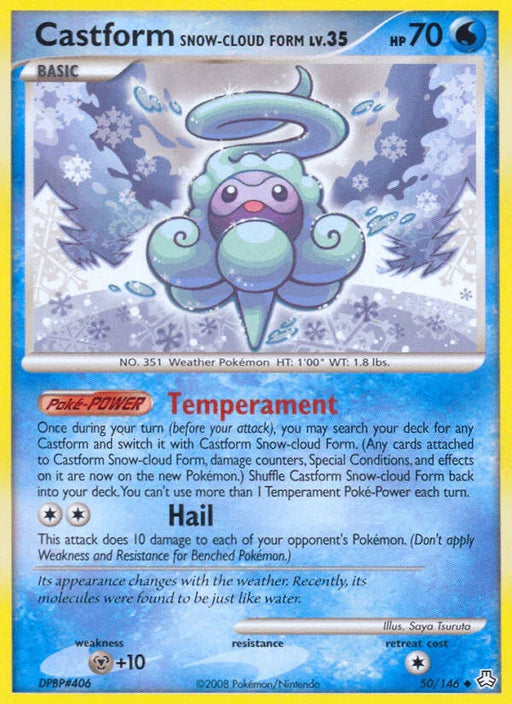 Castform Snow-cloud Form (50/146) [Diamond & Pearl: Legends Awakened] - for just $1.50! 