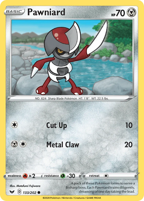 Pawniard (133/202) [Sword & Shield: Base Set] - for just $0.10! 