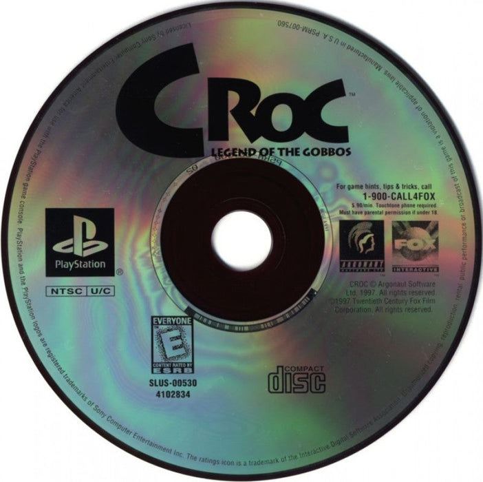 Croc: Legends of the Gobbos [Greatest Hits] – PlayStation 1 (PS1) - for just $12.99! 