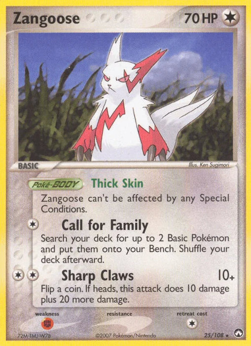 Zangoose (25/108) [EX: Power Keepers] - for just $0.40! 