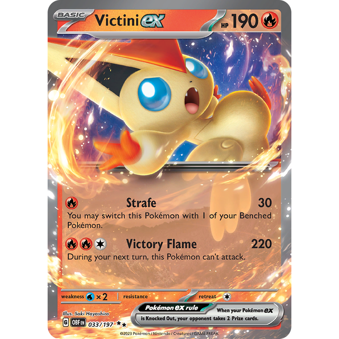 Victini ex (033/197) [Scarlet & Violet: Obsidian Flames] - Just $0.38! Shop now at Retro Gaming of Denver