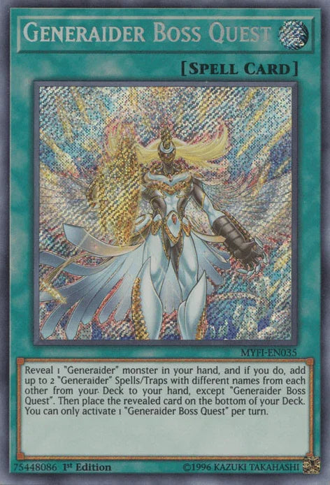 Generaider Boss Quest [MYFI-EN035] Secret Rare - for just $0.75! 