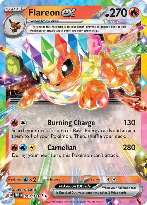 Flareon ex (014/131) [Scarlet & Violet: Prismatic Evolutions] - for just $2.35! 