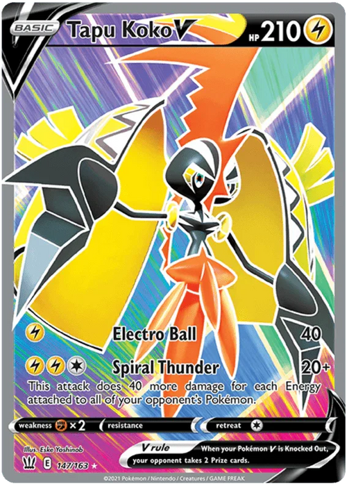 Tapu Koko V (147/163) [Sword & Shield: Battle Styles] - for just $1.15! 