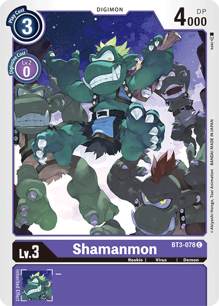 Shamanmon [BT3-078] [Release Special Booster Ver.1.5] - Just $0.09! Shop now at Retro Gaming of Denver