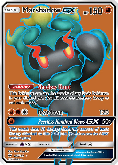 Marshadow GX (137/147) [Sun & Moon: Burning Shadows] - for just $4.60! 