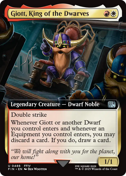 Giott, King of the Dwarves (FIN-488) - FINAL FANTASY: (Extended Art) - for just $0.26! 