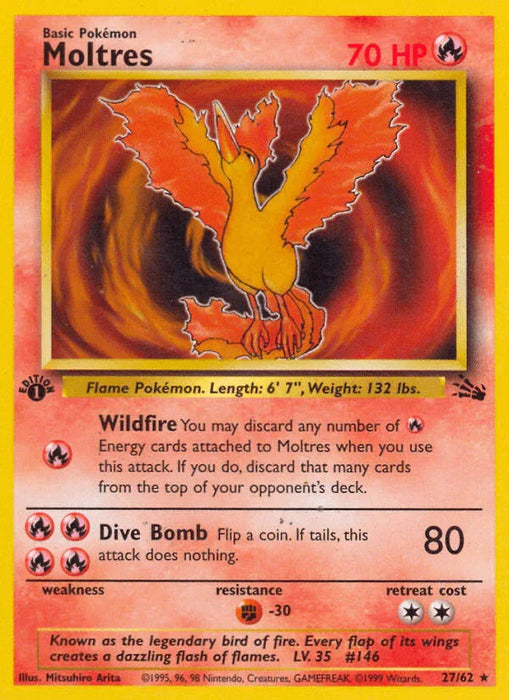 Moltres (27/62) [Fossil 1st Edition] - for just $6.10! 