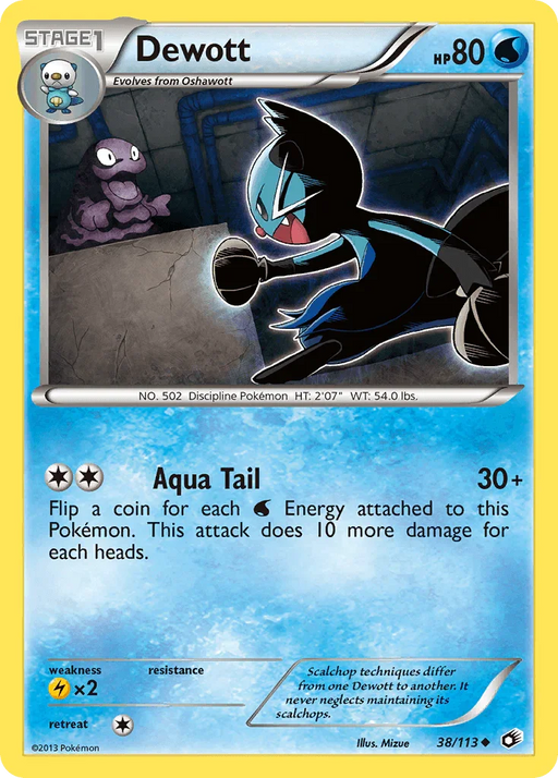Dewott (38/113) [Black & White: Legendary Treasures] - for just $0.30! 