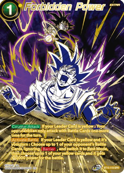 Forbidden Power (SPR) (BT15-119) [Saiyan Showdown] - for just $1.50! 