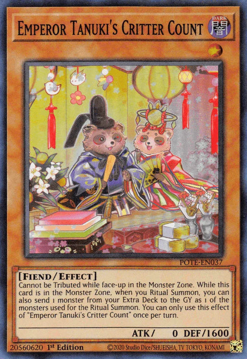 Emperor Tanuki's Critter Count [POTE-EN037] Super Rare - for just $0.10! 