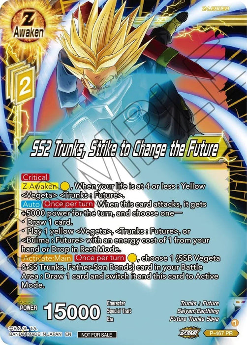SS2 Trunks, Strike to Change the Future (Z03 Dash Pack) (P-467) [Promotion Cards] - for just $0.10! 