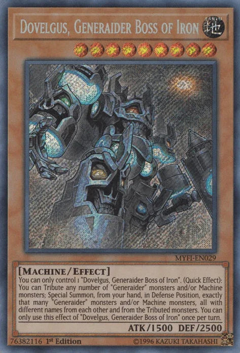Dovelgus, Generaider Boss of Iron [MYFI-EN029] Secret Rare - for just $0.30! 