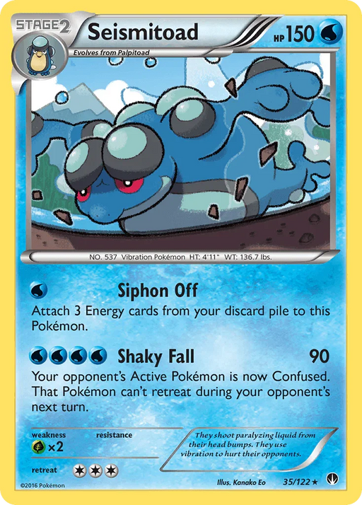 Seismitoad (35/122) [XY: BREAKpoint] - for just $0.15! 