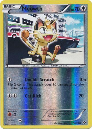 Meowth (80/99) (Mirror Reverse Holo) [Black & White: Next Destinies] - for just $5.60! 