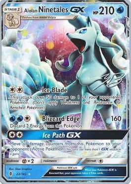 Alolan Ninetales GX (22/145) (Ice Path FTW - Zachary Bokhari) [World Championships 2017] - for just $1.30! 