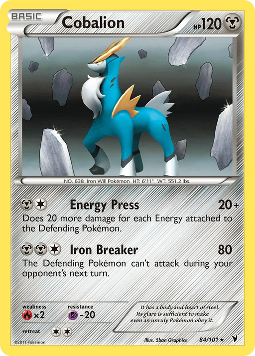 Cobalion (84/101) [Black & White: Noble Victories] - for just $0.60! 