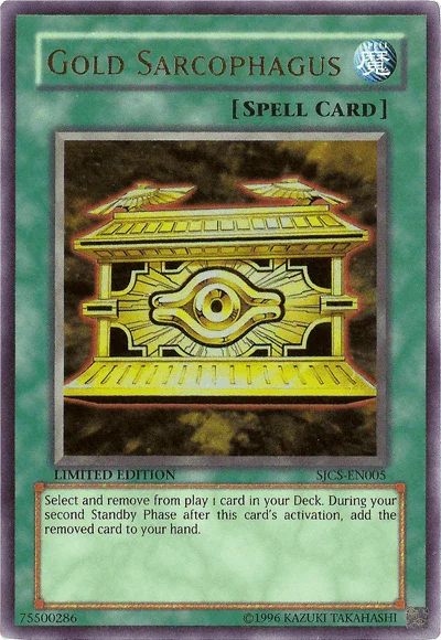 Gold Sarcophagus [SJCS-EN005] Super Rare - for just $8! 