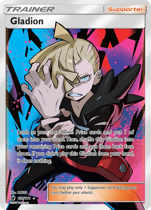 Gladion (109/111) [Sun & Moon: Crimson Invasion] - for just $6.70! 