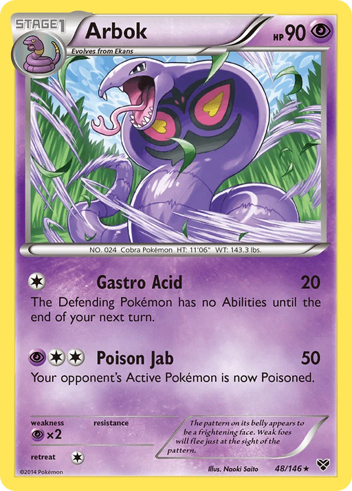 Arbok (48/146) [XY: Base Set] - for just $0.30! 