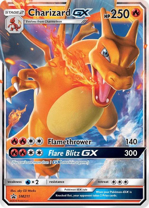 Charizard GX (SM211) [Sun & Moon: Black Star Promos] - for just $4.95! 