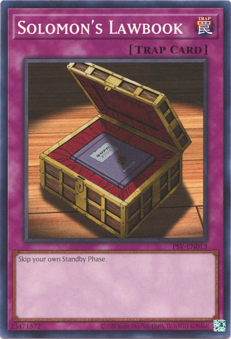 Solomon's Lawbook (25th Anniversary) [PSV-EN013] Common - for just $0.10! 