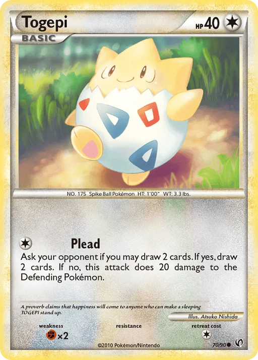 Togepi (70/90) [HeartGold & SoulSilver: Undaunted] - for just $1.25! 