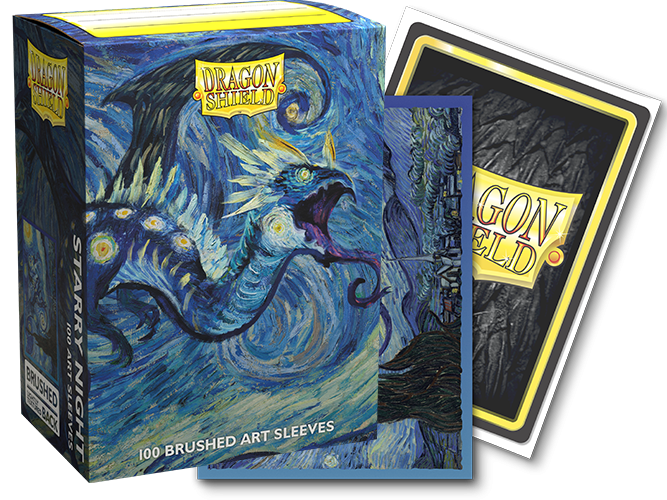 Dragon Shield: Standard 100ct Brushed Art Sleeves - Starry Night - for just $0! 