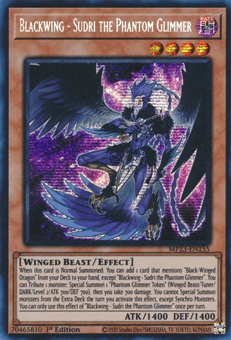 Blackwing - Sudri the Phantom Glimmer [MP23-EN155] Prismatic Secret Rare - for just $0.20! 