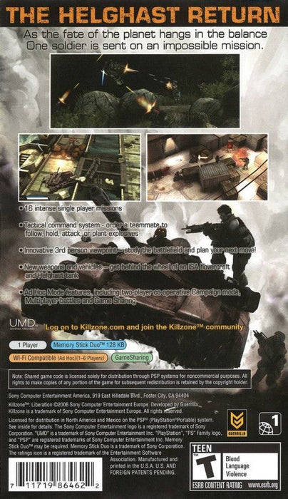 Killzone: Liberation – PlayStation Portable (PSP) - for just $10.99! 