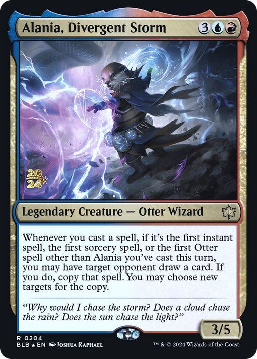 Alania, Divergent Storm (PRE-204) - Bloomburrow Promos Foil - for just $0.17! 