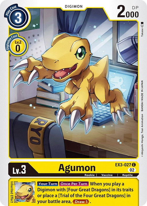 Agumon [EX3-027] [Draconic Roar] - Just $0.09! Shop now at Retro Gaming of Denver