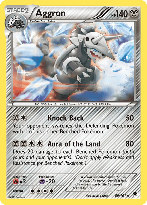 Aggron (59/101) [Black & White: Plasma Blast] - for just $0.30! 
