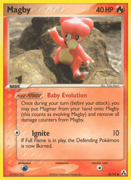Magby (58/92) [EX: Legend Maker] - for just $1.70! 