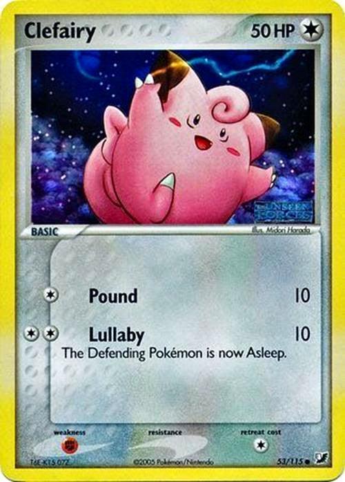 Clefairy (53/115) (Stamped) [EX: Unseen Forces] - for just $19.35! 